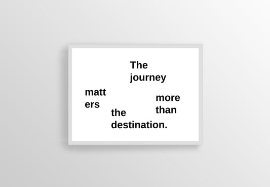 Motivational Decorative Wall Art, The Journey matters, Printable Art