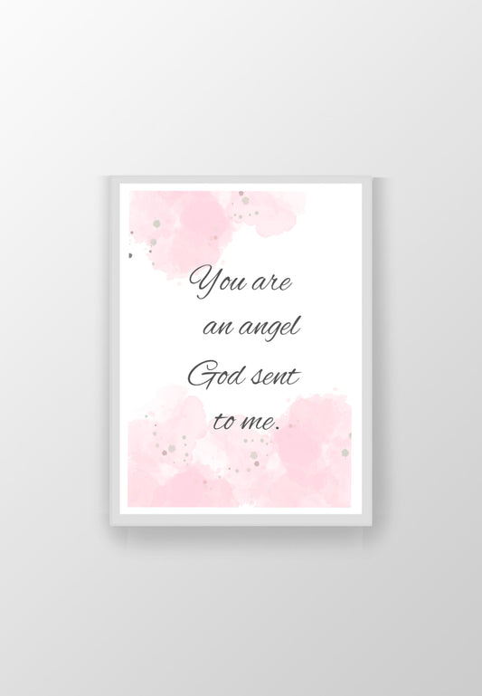Motivational Decorative Wall Art, You are an angel, Printable Art